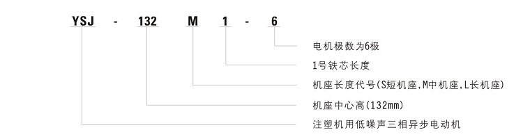 YSJ系列注塑機專用電機型號說明